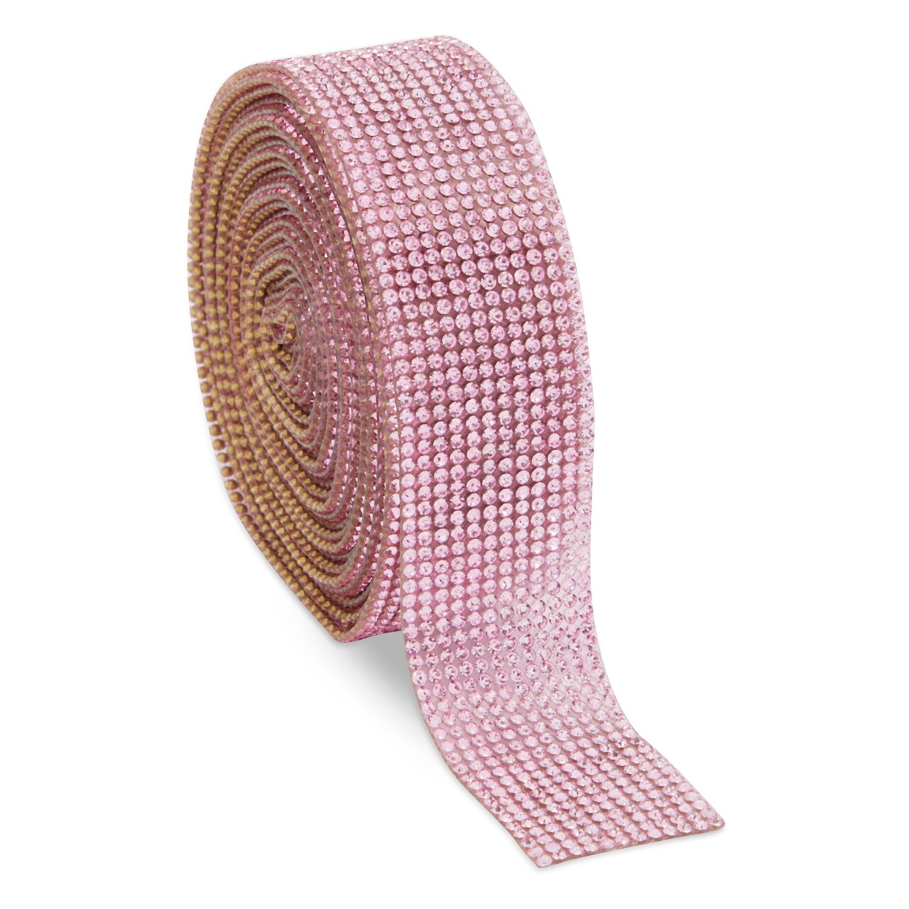 4 Yards Pink Rhinestone Ribbon Roll for Crafts, 1 in Bling Wrap DIY  Decorations Wedding & Event